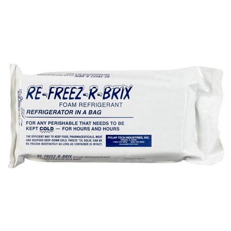 Bsc Preferred 9 x 4 x 1-1/2'' Re-Freez-R-Brix Cold Bricks, 6PK BUY00022102